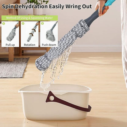 Winsta™ Microfiber Twist Mop for Floor Cleaning