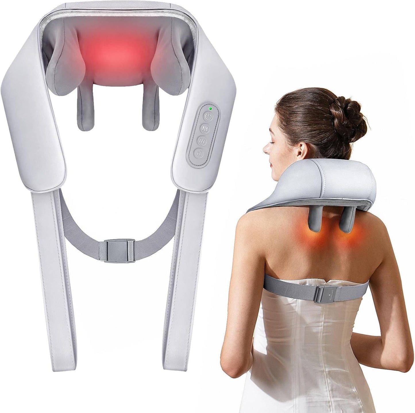 Neck and Back Massager I 4 D Massage Machine for Deep Tissue Neck, Back & Shoulders