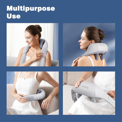 Neck and Back Massager I 4 D Massage Machine for Deep Tissue Neck, Back & Shoulders