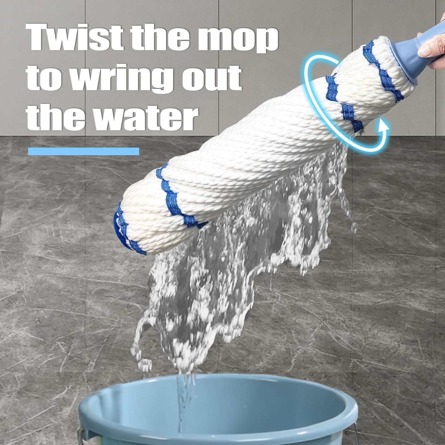 Winsta™ Microfiber Twist Mop for Floor Cleaning