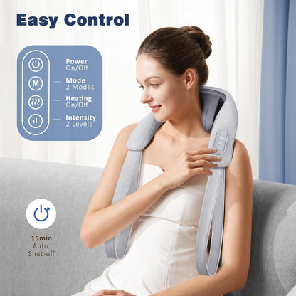 Neck and Back Massager I 4 D Massage Machine for Deep Tissue Neck, Back & Shoulders