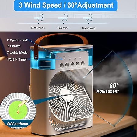 Portable Air Conditioner l Mini Air Cooler 3 Wind Speeds